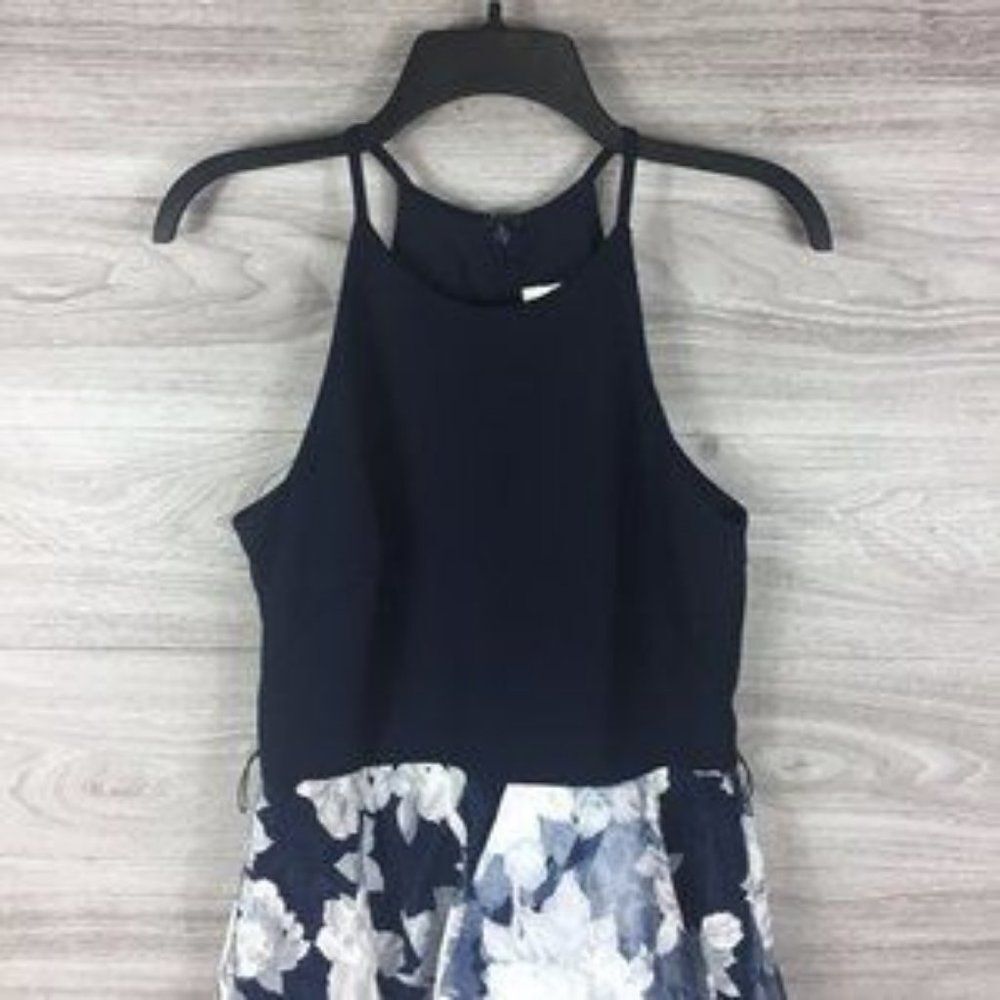 ELIZA J Floral low high spaghetti strap Midi a line dress size 6 - Picture 4 of 7